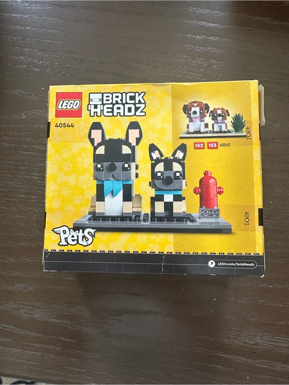 LEGO BrickHeadz Pets Black and Tan Dog Set (40544)